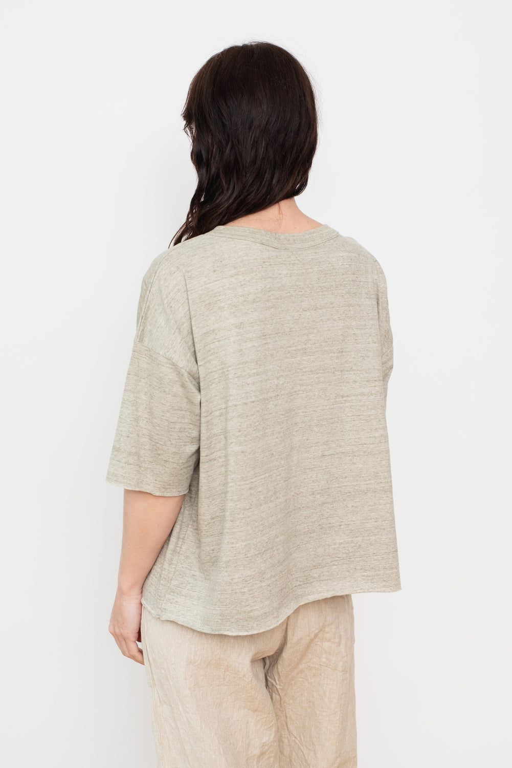 Undyed Cotton Pullover Gray