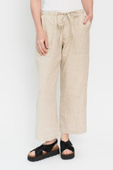 Color Linen Pants Natural
