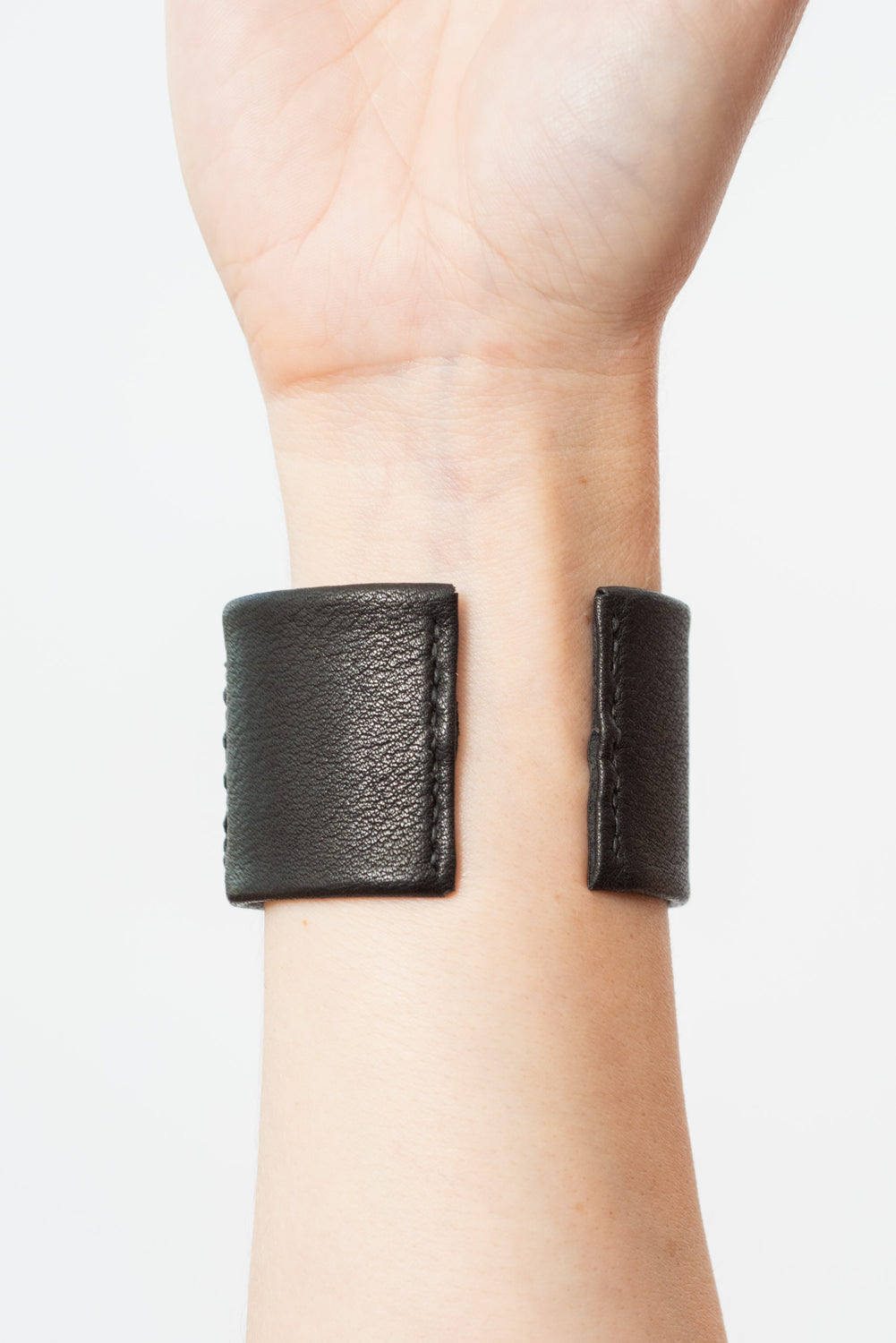 Beaded and Leather Cuff