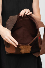 Persimmon Dyed Collage Shoulder Bag A