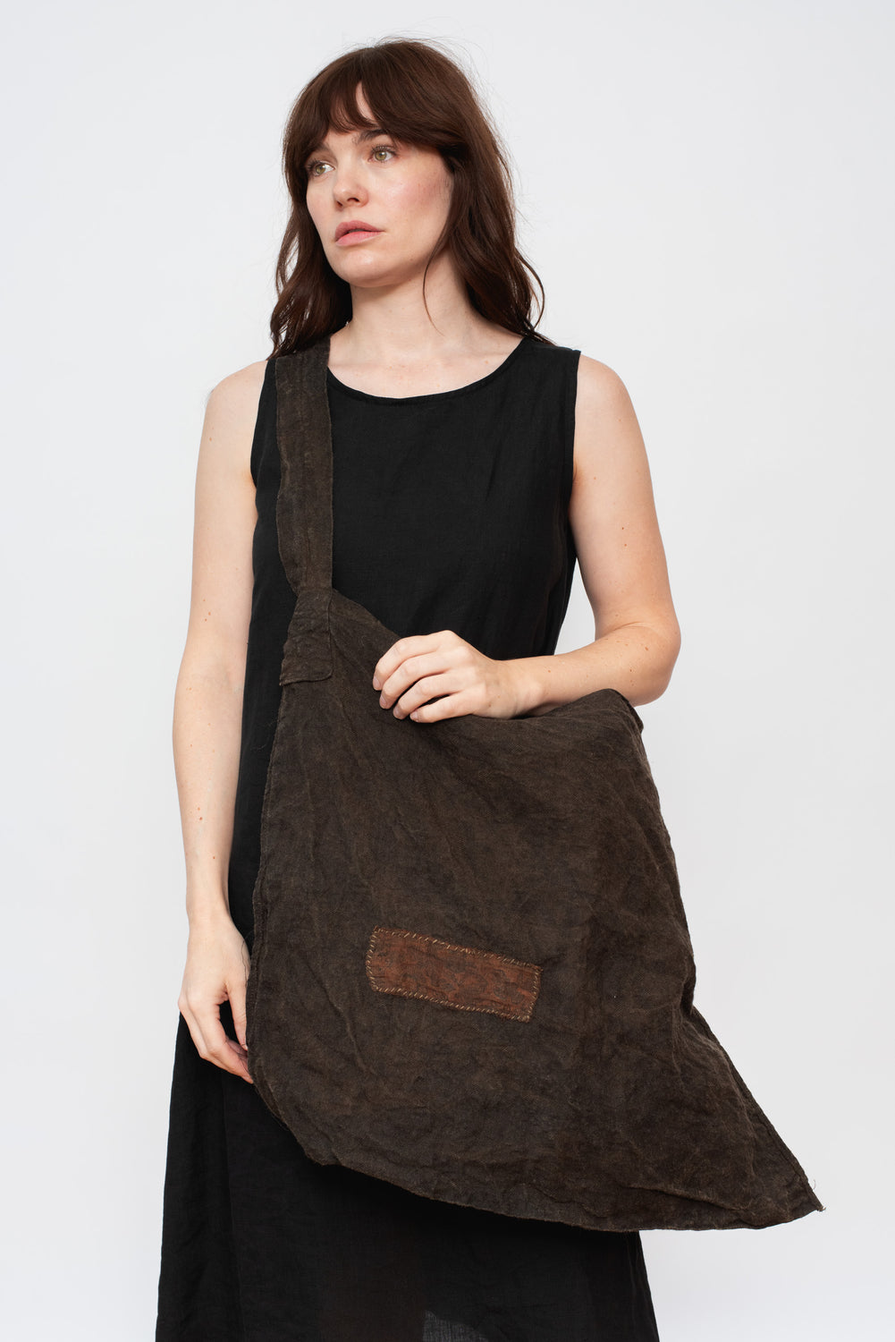 Kakishibu Dyed X-Large Shoulder Bag