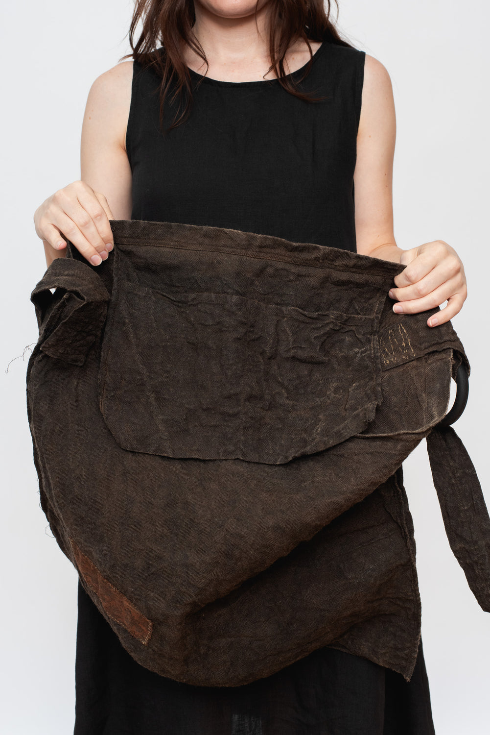 Kakishibu Dyed X-Large Shoulder Bag
