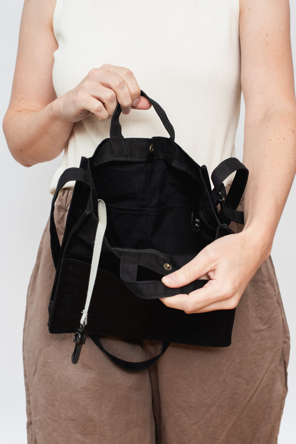 Takashima Tote Bag Black Small