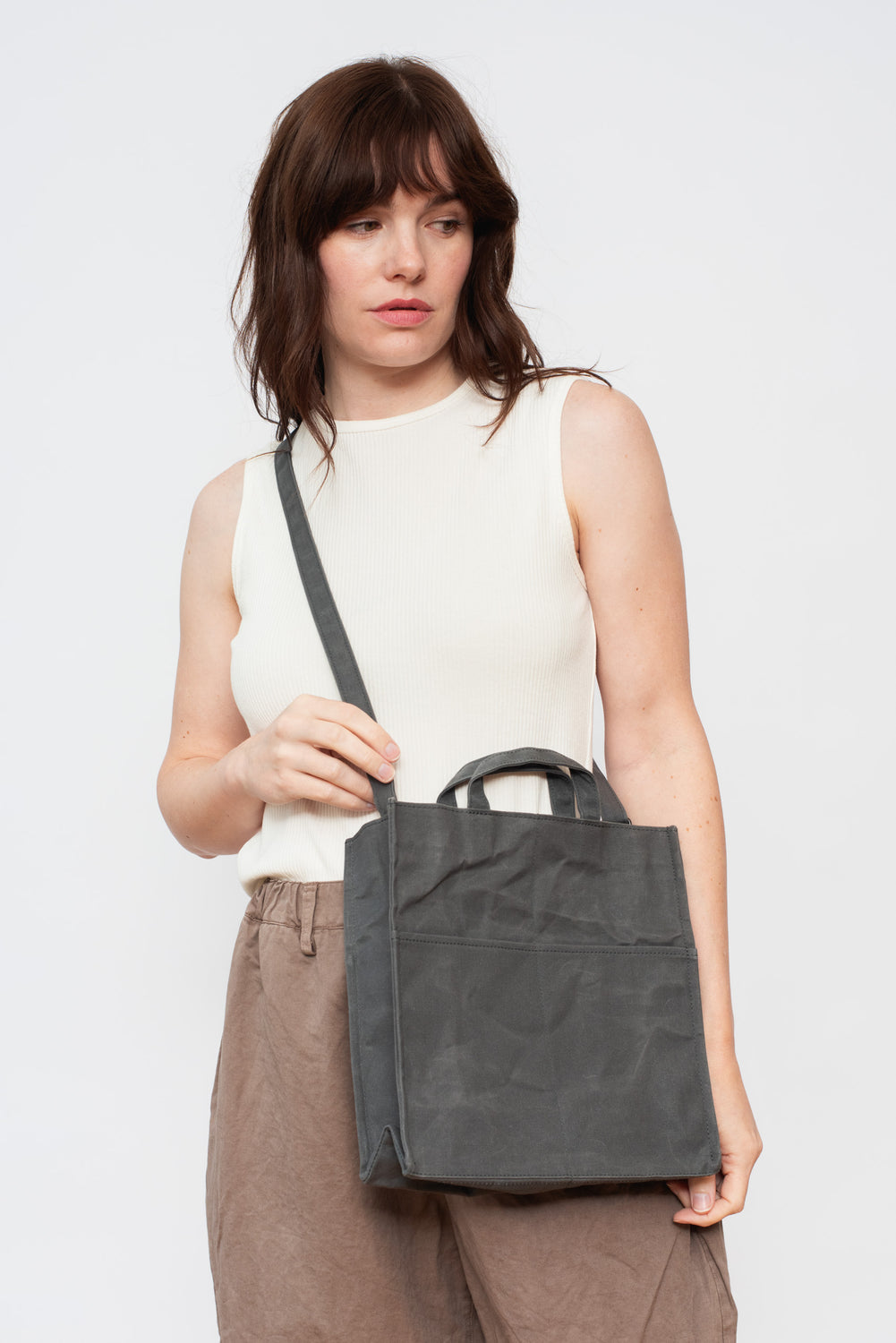 Takashima Tote Bag Small Slate Gray