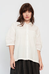 Panama Stripe Shawl Collar Shirt