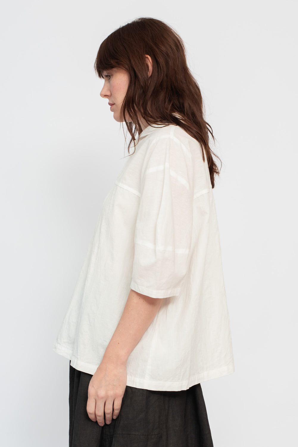 Panama Stripe Shawl Collar Shirt