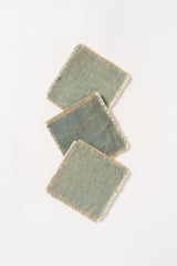 Coaster Set of Three Blue