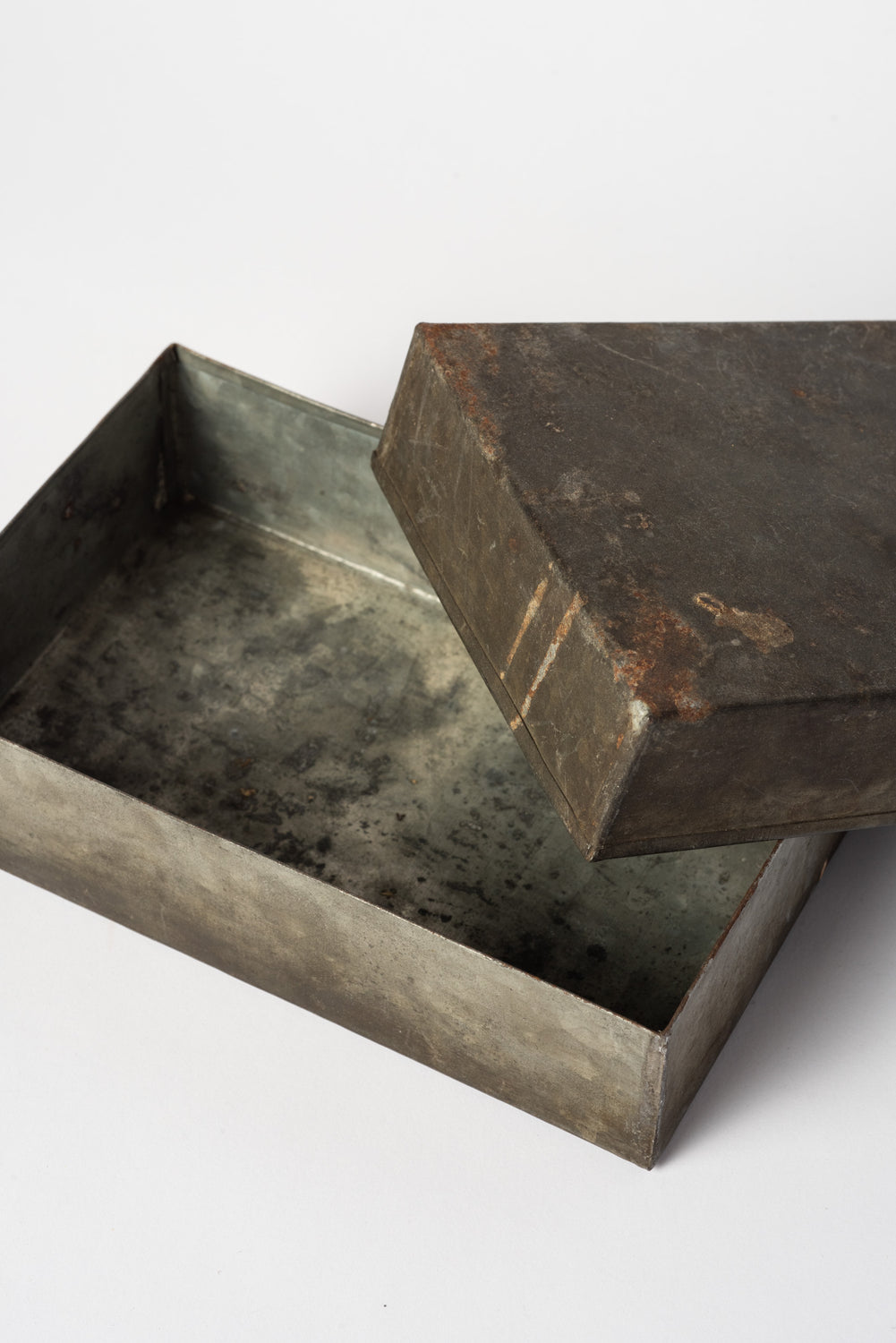 Vintage Japanese Patinaed Tin Box