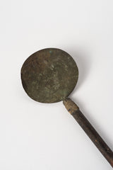 Vintage Japanese Copper Wagashi Spoon with Bamboo Handle