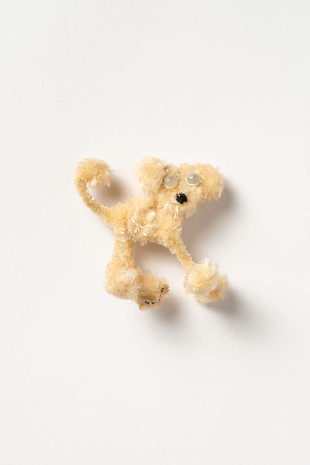 Vintage Japanese Pipe Cleaner Dog Pin Brooch
