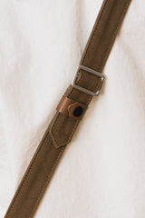 Canvas Messenger Bag Medium Khaki