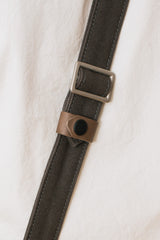 Canvas Messenger Bag Medium Grey