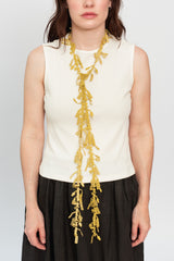 Lace Necklace, Deer Mustard