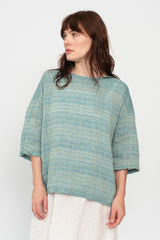 Juni Linen and Cotton Pullover Blouse