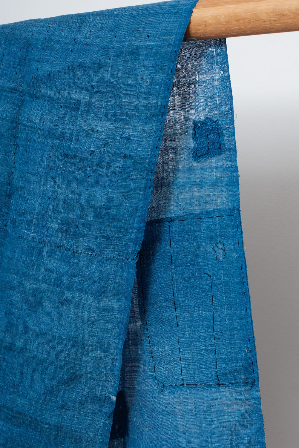 Vintage Japanese Indigo Kaya (Mosquito Net) Textile Fragment