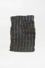 Vintage Japanese Boro Sashiko Textile | Hand-Stitched Cotton Zōkin
