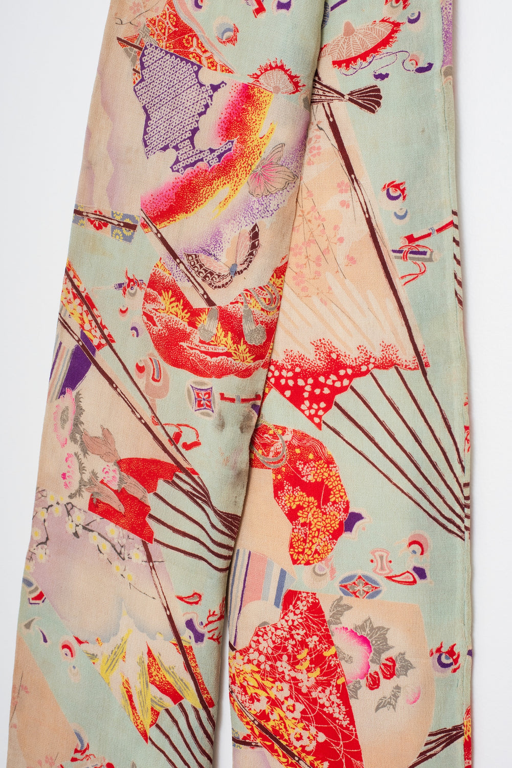 Vintage Japanese Double-Sided Silk Panel