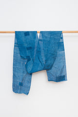 Vintage Japanese Indigo Kaya (Mosquito Net) Textile Fragment