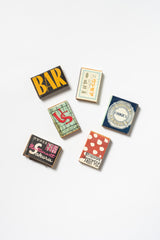 Set of 6 Vintage Japanese Advertising Matchboxes | Showa Era Bar, Café & Confectionery Matchbooks | 1950s–70s A
