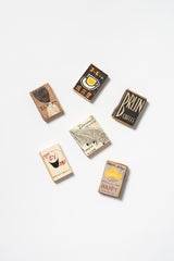 Set of 6 Vintage Japanese Advertising Matchboxes | Showa Era Bar, Café & Confectionery Matchbooks | 1950s–70s B