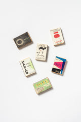 Set of 6 Vintage Japanese Advertising Matchboxes | Showa Era Bars and Coffee Shops Matchbooks | 1950s–70s C