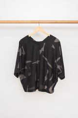 Cotton and Silk Top Abstract