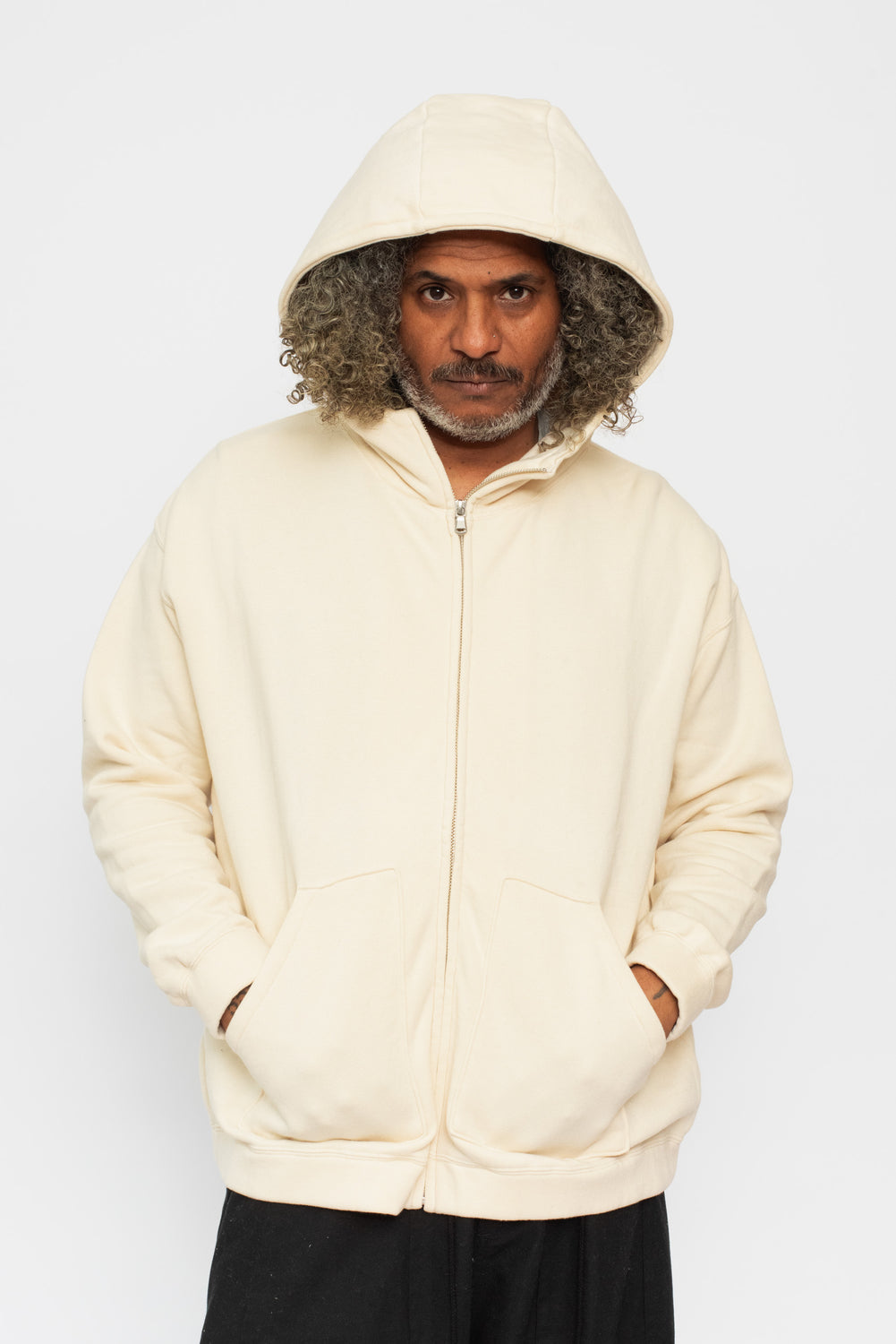 Organic Cotton Hooded Sweatshirt Natural Unisex