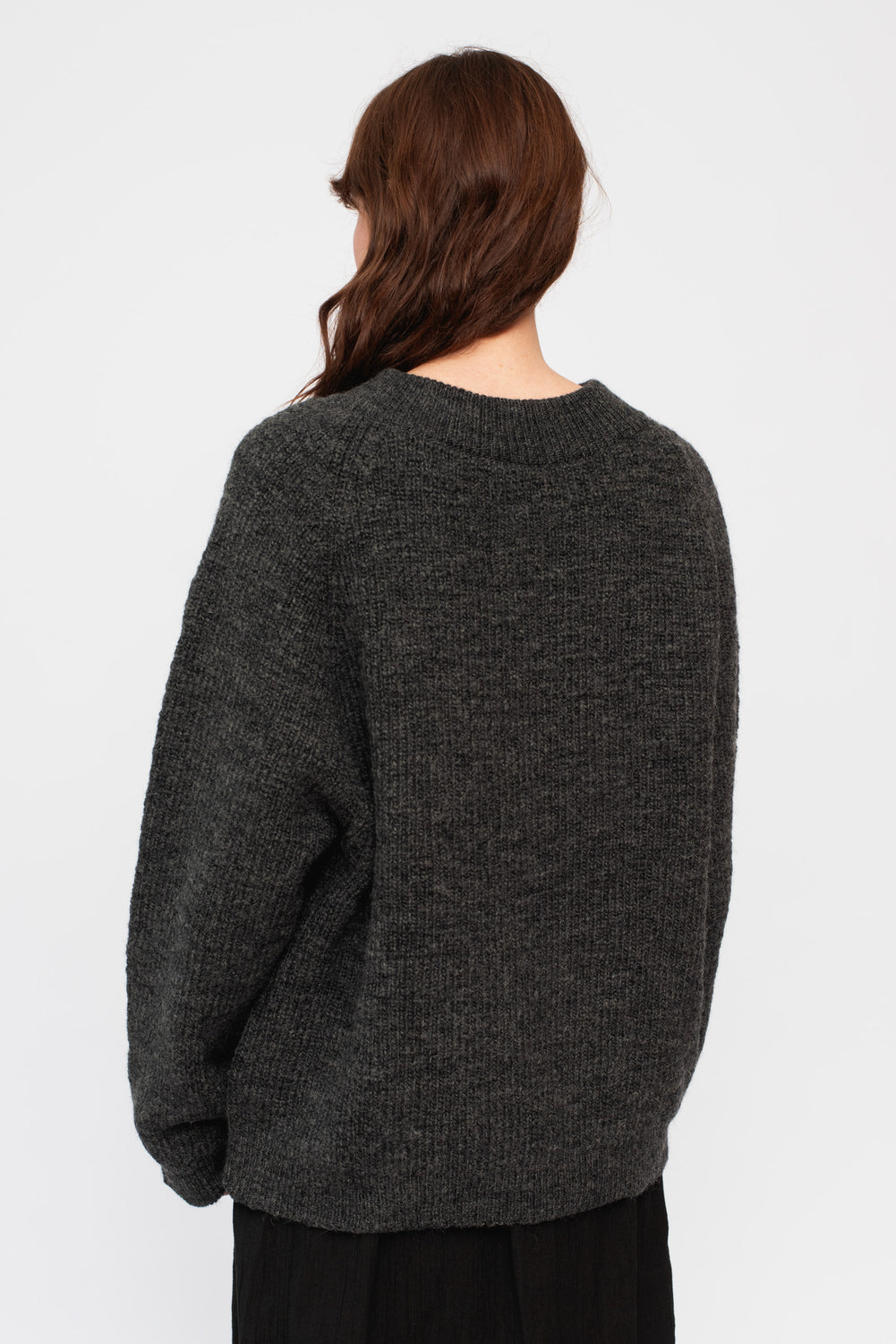 Wool Sweater Charcoal Heather Unisex