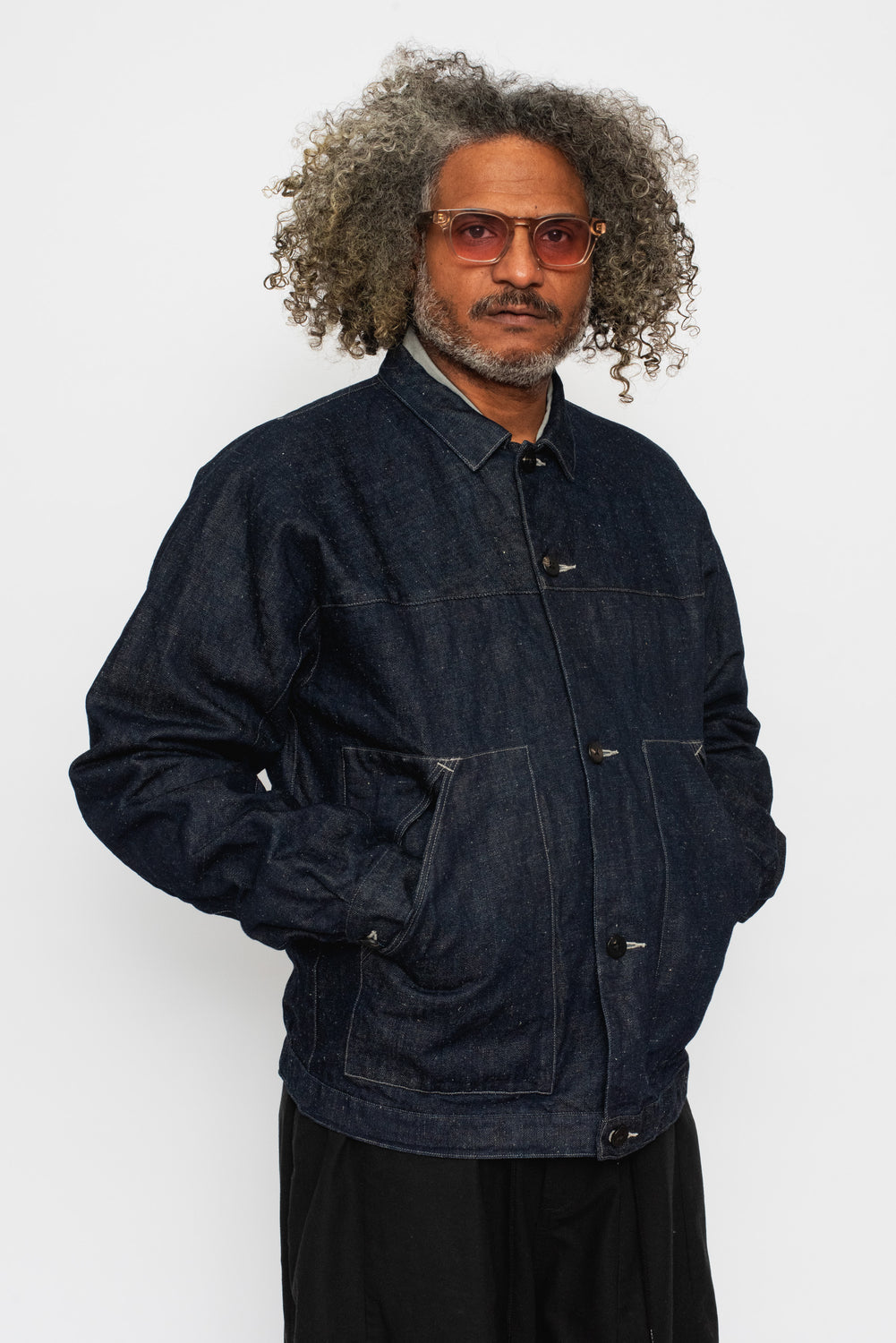 Cotton and Hemp Denim Jacket Unisex