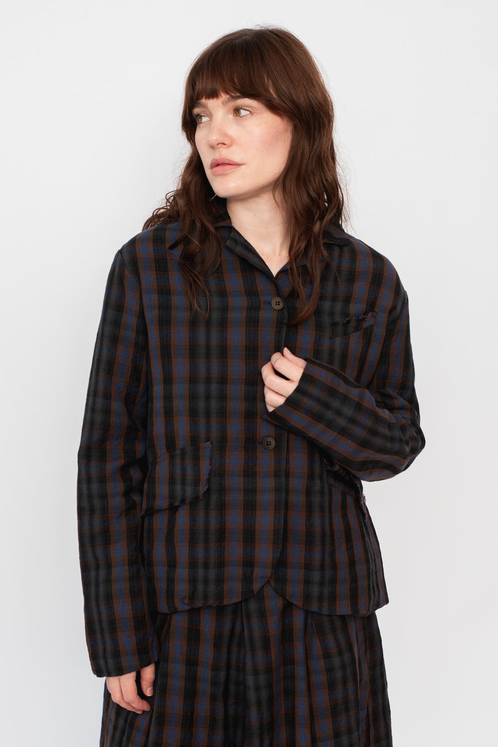 Jacket Brown Plaid