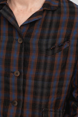 Jacket Brown Plaid