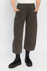 Cotton Pants Visone (Dark Brown)