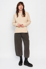 Round Neck Pullover Natural Heather