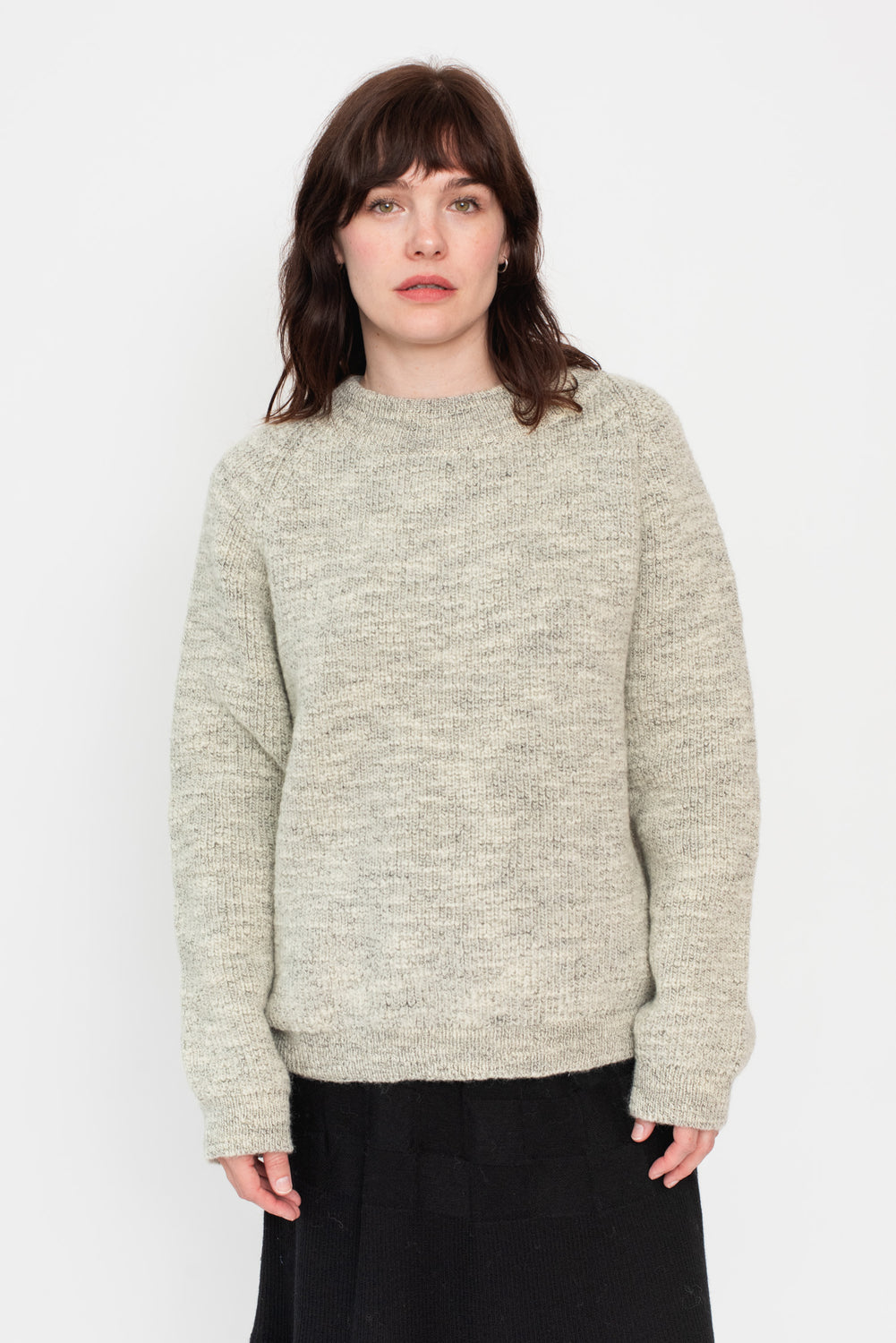 Unisex Wool Sweater Heather Gray