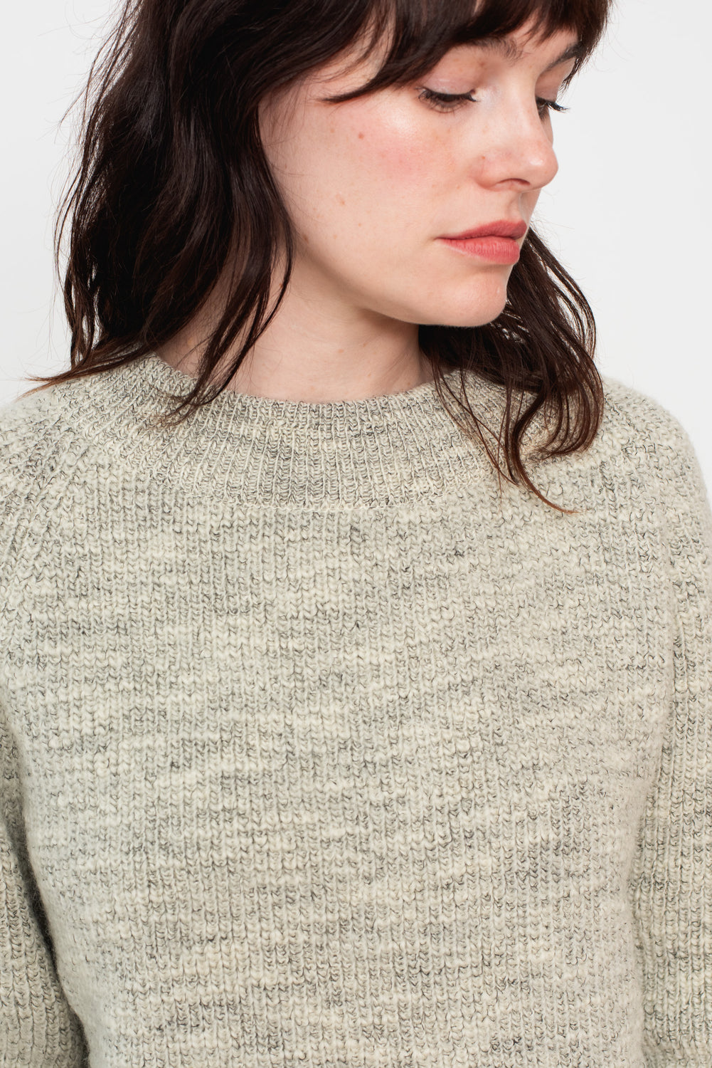 Unisex Wool Sweater Heather Gray