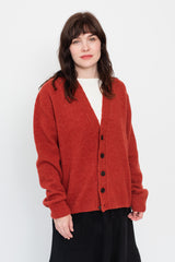 LEANDER Classic Cardigan Rust