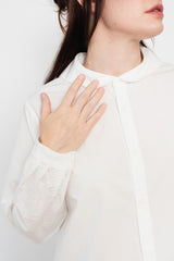 Mini Sailor Collar Shirt White