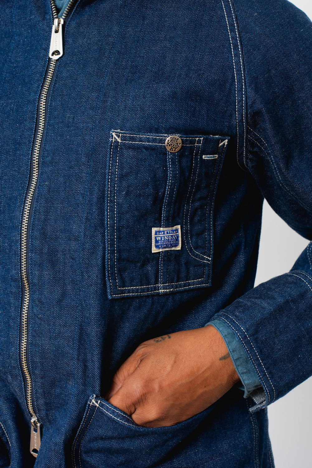 11.5 oz Denim ZIPPER Coverall