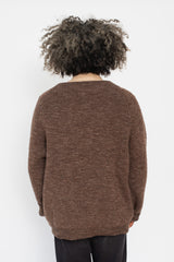 Unisex Wool Sweater Brown Heather