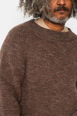 Unisex Wool Sweater Brown Heather