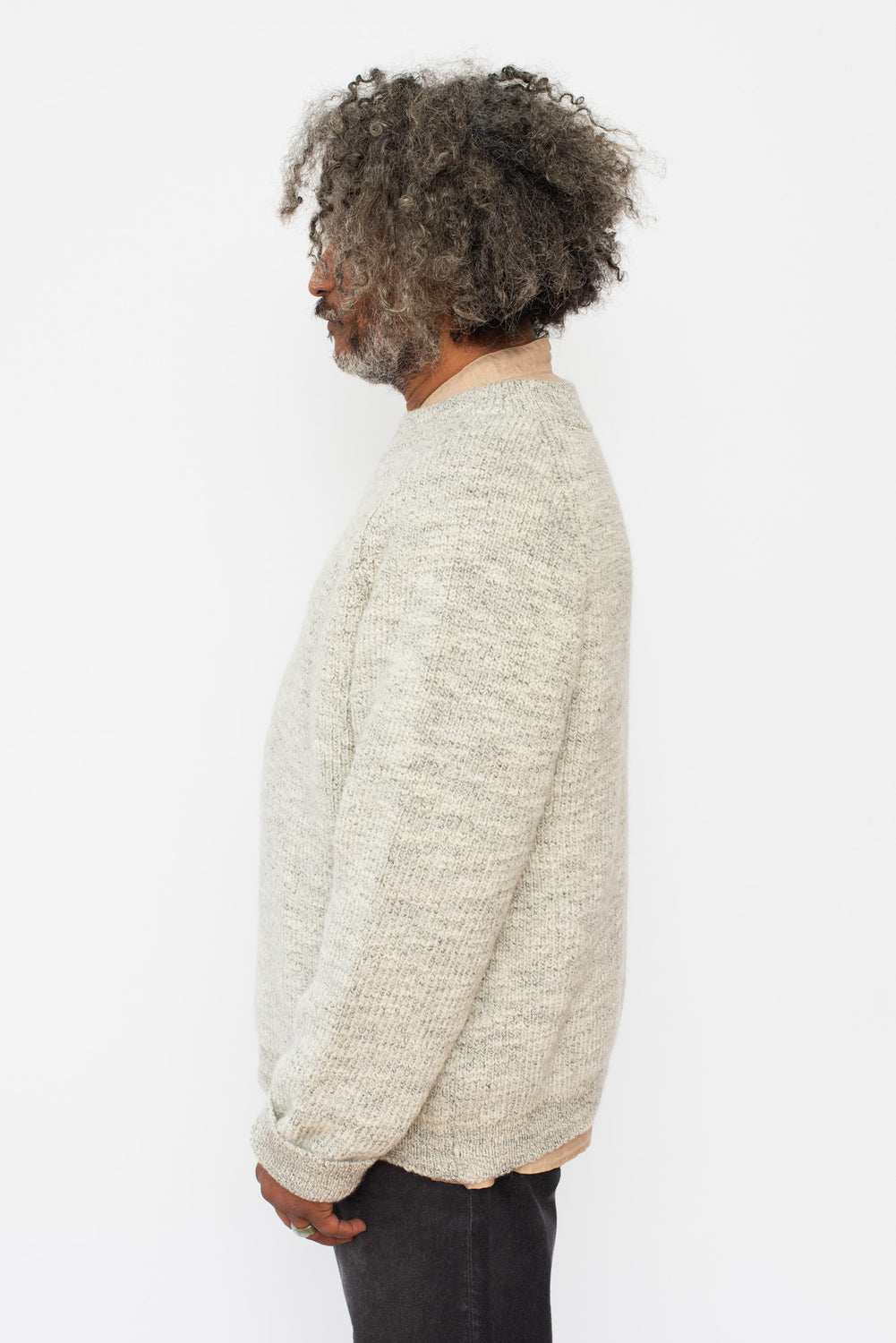 Unisex Wool Sweater Heather Gray