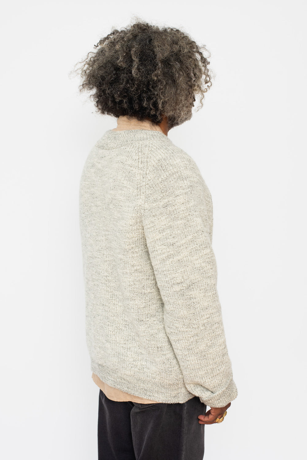 Unisex Wool Sweater Heather Gray