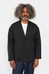 Unisex Wool Cardigan Charcoal Gray