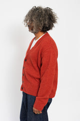 LEANDER Classic Cardigan Rust