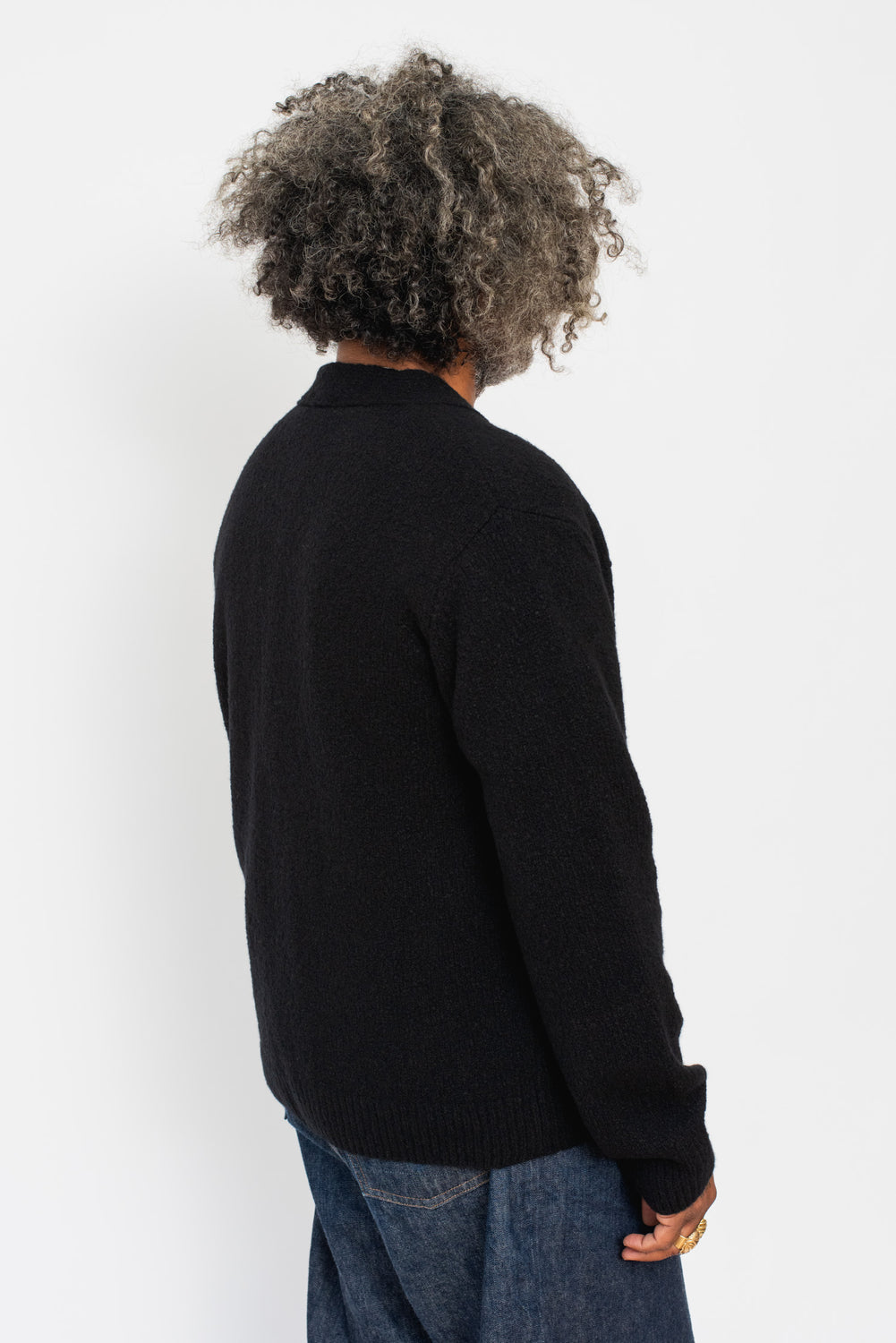 LEANDER Classic Cardigan Black