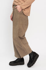Dart Cotton and Linen Pants Olive