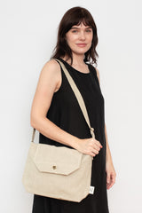 Canvas Messenger Bag Linen