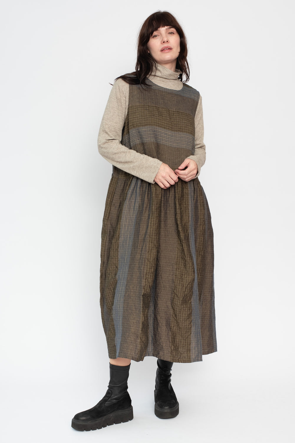 Linen and Ramie Sleeveless Dress