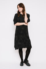 Reversible Knit Lace Dress, Light Grey
