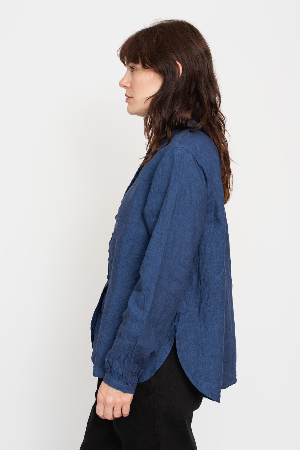Indigo Linen Shirt